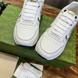Gucci tonal black luxury sneakers view 8 classic court silhouette