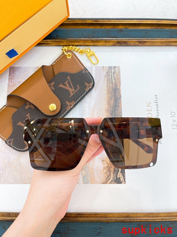 Angled view of Louis Vuitton unisex sunglasses