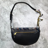 Polished Vegan Leather Handbag - Smooth Faux-Leather Exterior | Women's Luxury Handbag #730 - styled full view (image 7) of designer-inspired handbag