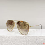 Close-up detail view of Louis Vuitton unisex sunglasses