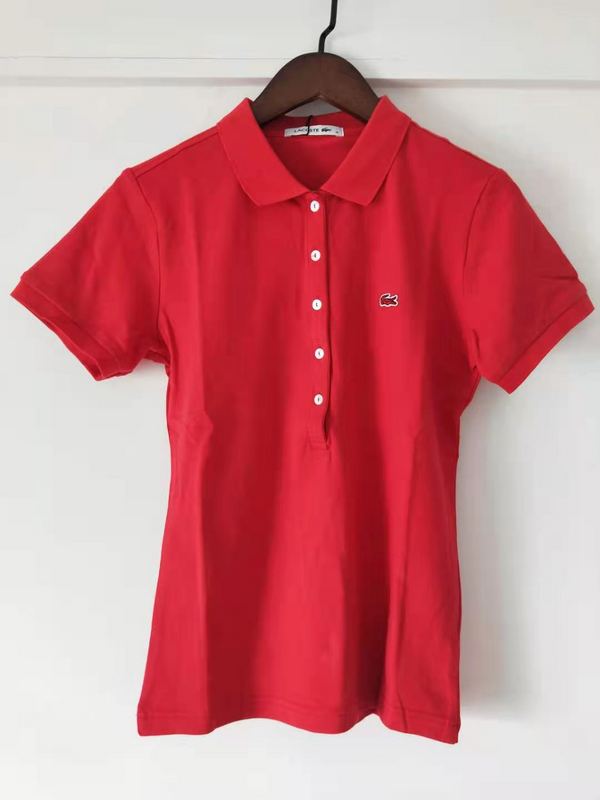 Front view of Lacoste luxury clothing with tailored silhouette