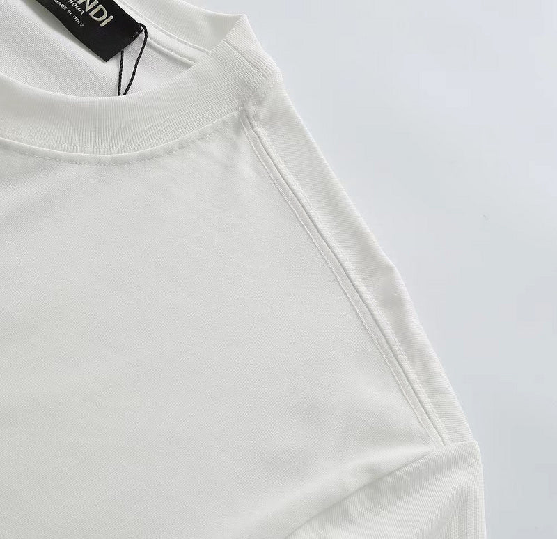 Flat lay presentation of Louis Vuitton cotton t-shirt with monogram-inspired silhouette