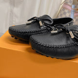 Louis Vuitton shoes Style 335 - back heel detail (alternate angle)