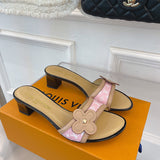 Louis Vuitton shoes Style 412 - close-up of luxury comfort fit (alternate angle)