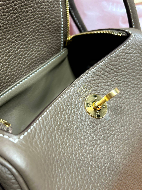 Side view of elegant structured handbag