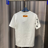 Flat lay presentation of Louis Vuitton cotton t-shirt with tailored silhouette