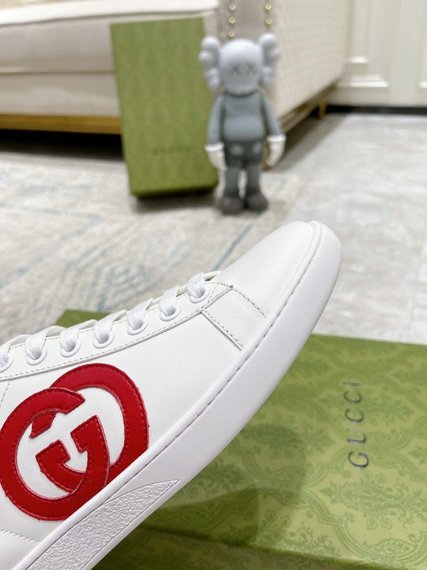 Gucci sneakers detailed view showing premium designer craftsmanship