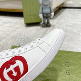 Gucci sneakers detailed view showing premium designer craftsmanship