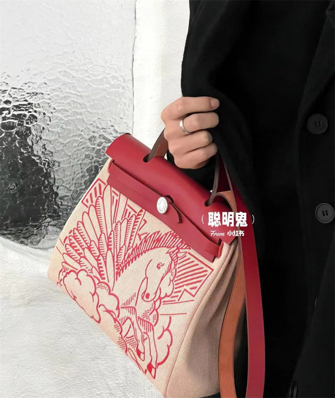 Close-up detail of sophisticated bag design