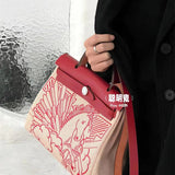Close-up detail of sophisticated bag design
