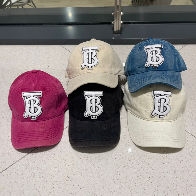 Side view of Burberry unisex cap