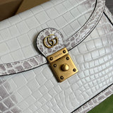 Back view of structured classic women's handbag – women's premium purse