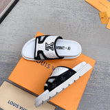 Louis Vuitton shoes Style 363 - close-up of iconic logo design (alternate angle)