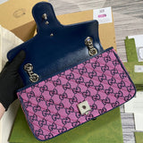 Front view of statement polished women's handbag – women's statement bag