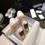 Givenchy Grey Classic Ballet Flats - Front View