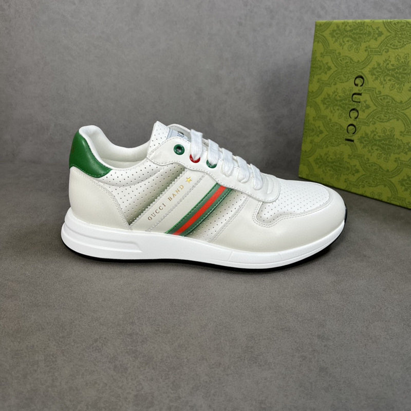 Gucci muted earth tones luxury sneakers view 8 heritage-inspired look