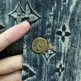 Flat lay presentation of Louis Vuitton luxury clothing with runway-inspired design