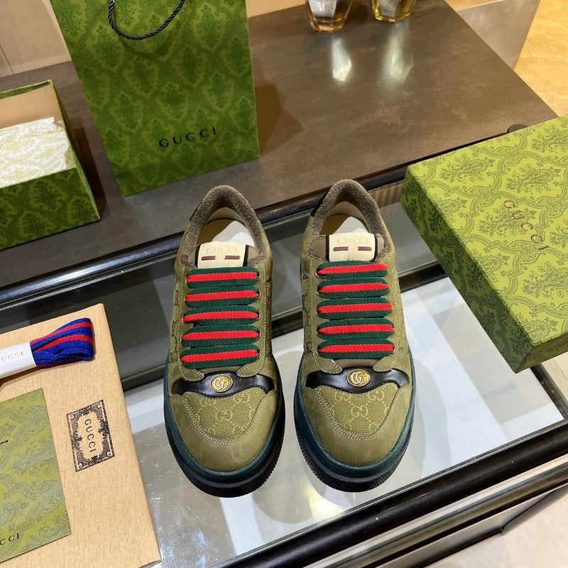 Gucci classic monochrome luxury sneakers view 8 cushioned comfort fit