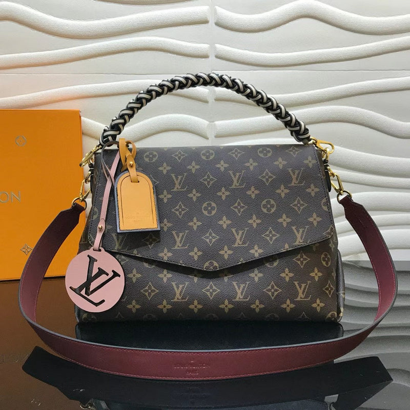 Side profile of refined structured women's handbag – women's luxury handbag