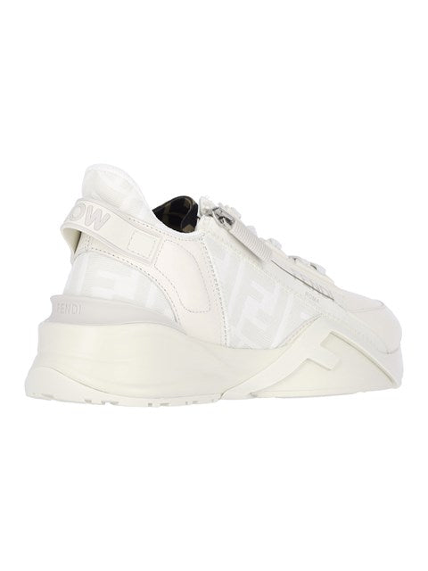 Close-up of Fendi athletic hardware and fine stitching