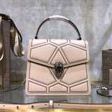 Refined Vegan Leather Handbag - Refined Silhouette | Women's Statement Accessory #1782 - texture close-up (image 9) of designer-inspired handbag