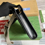 Side view of refined structured handbag