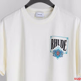 Full styled look of Rhude luxury clothing with contemporary cut