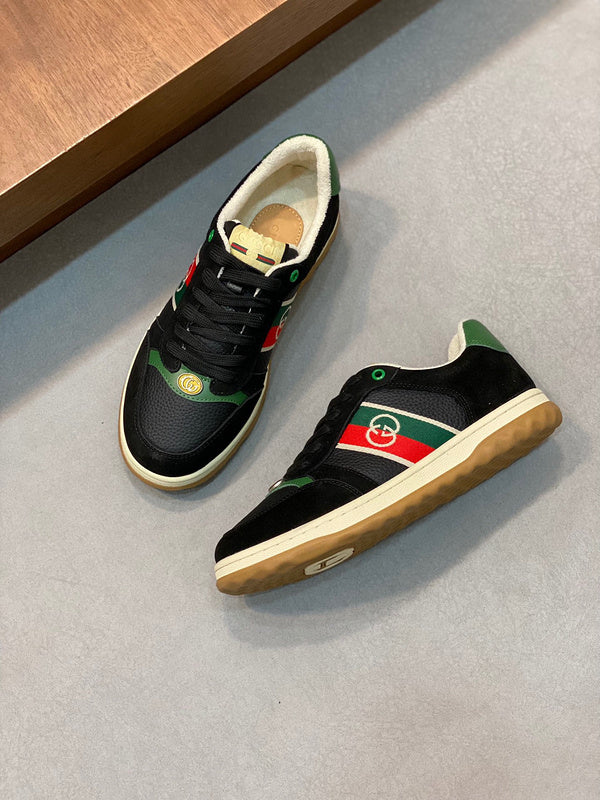 Gucci sneakers detailed view showing premium designer craftsmanship
