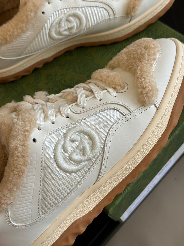 Gucci muted earth tones luxury sneakers view 4 cushioned comfort fit