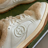 Gucci muted earth tones luxury sneakers view 4 cushioned comfort fit