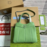 Front view of refined classic women's handbag – women's everyday handbag