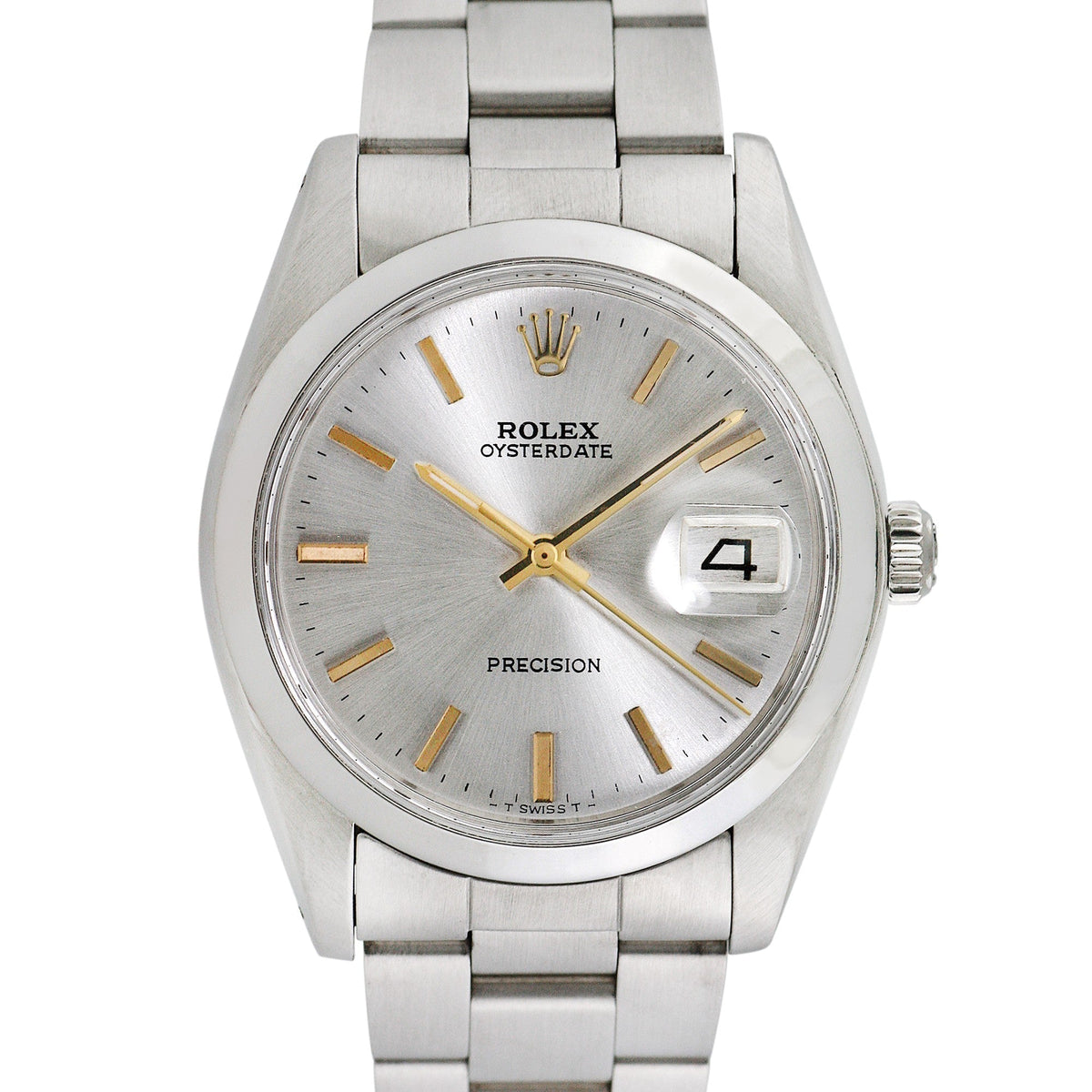 Side view of Rolex men's watch