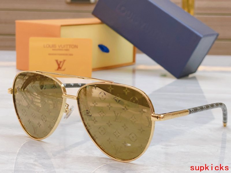 Lifestyle view of Louis Vuitton unisex sunglasses