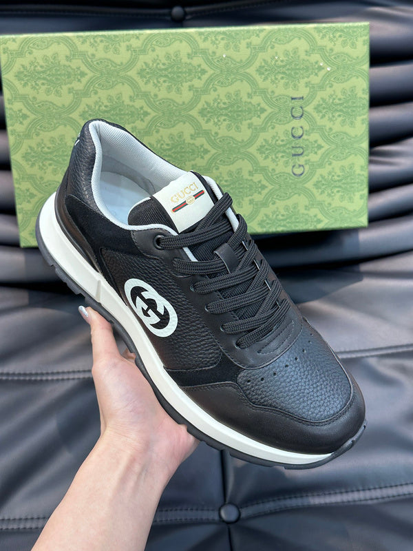 Gucci neutral cream luxury sneakers view 5 streetwear statement look