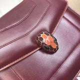 Statement Faux Leather Handbag - Polished Finish | Women's Fashion Handbag #1762 - interior view (image 6) of designer-inspired handbag