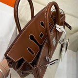Close-up detail of structured bag design