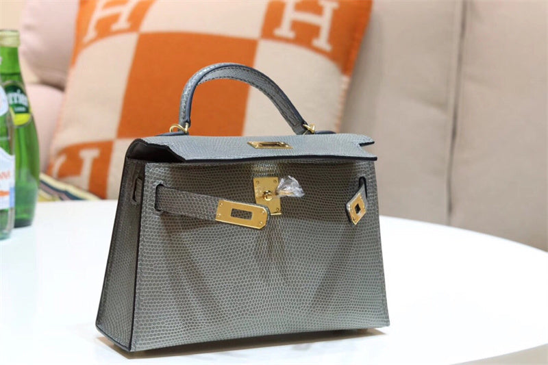 Side view of streamlined structured handbag