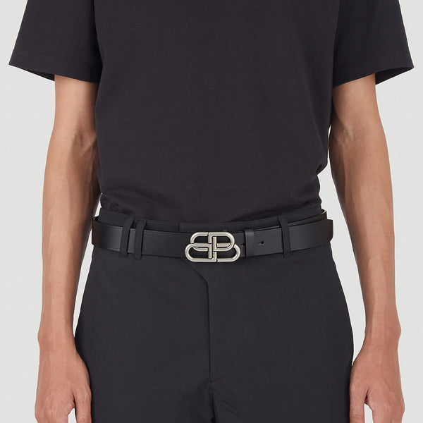 Balenciaga Belts? Balenciaga Men Bb Large Belt Premium Leather Designer Belt