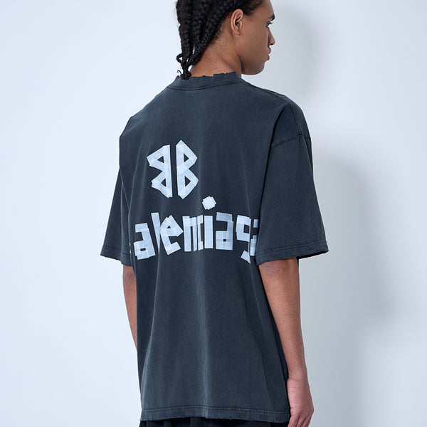 Balenciaga T-Shirts? Balenciaga Men Medium Fit T-Shirt Casual Everyday Designer Tee