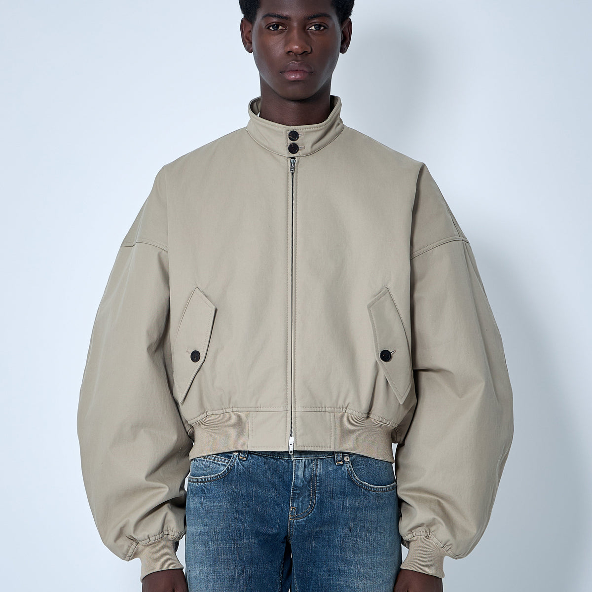 Balenciaga Jackets? Balenciaga Men Round Harrington Jacket Premium Casual Designer Jacket