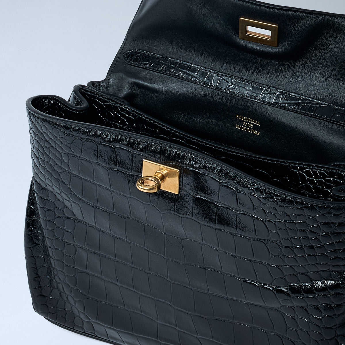 Balenciaga shoulder bags lifestyle shot premium designer piece