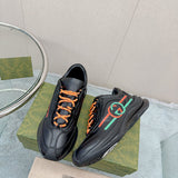 Gucci all-black luxury sneakers view 10 heritage-inspired look