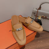 Hermès Beige Slingback Heels - Detail Shot of Craftsmanship