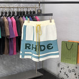 Front view of Rhude luxury clothing with relaxed-fit cut