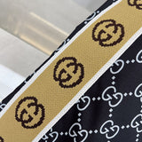 Full styled look of Gucci luxury clothing with logo-detail design