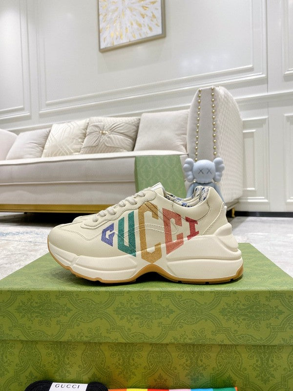 Gucci clean off-white luxury sneakers view 8 chunky sole construction