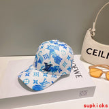 Close-up detail view of Louis Vuitton unisex cap