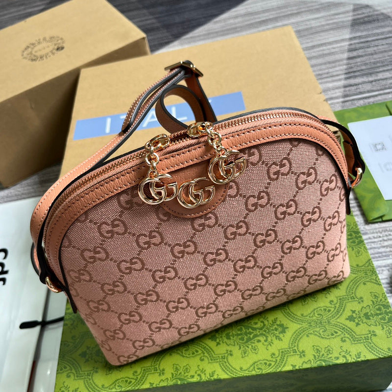 Front view of modern polished women's handbag – women's everyday handbag