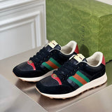 Gucci classic monochrome luxury sneakers view 10 heritage-inspired look