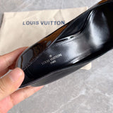 Close-up of Louis Vuitton shoes craftsmanship